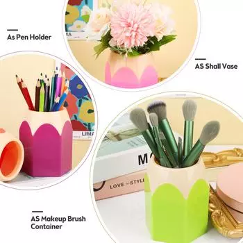 12 шт. держателей для ручек в форме карандашей, органайзер для хранения карандашей, симпатичная настольная подставка для ручек 1 set