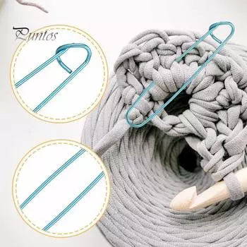 12 шт. держатели для вязания, алюминиевые швейные нити, маркеры для стежков, цветные держатели для кос для шитья 12pcs