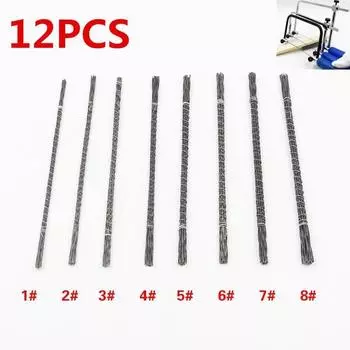 12 шт. DIY деревообрабатывающая пила, лезвия для прокрутки, металлический инструмент, 130 мм, лезвия для прокрутки пилы, выбор размера 6