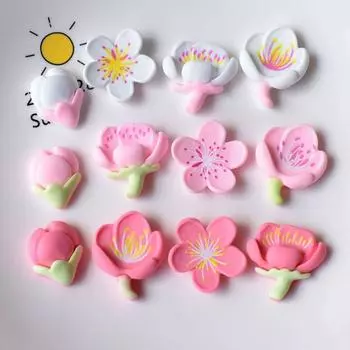 12 шт DIY магнит на холодильник Peach BlossomCherry магниты Nordic персонализированный домашний декор белая доска Po Message Board Home