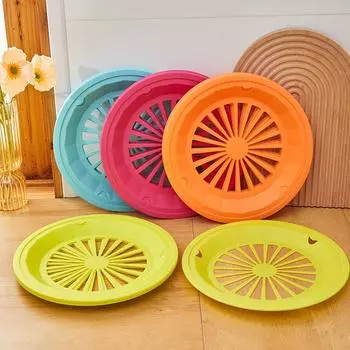 12 шт. дорожных тарелок с выемками, аксессуары для вечеринок, удобный пластиковый одноразовый поднос, принадлежности для барбекю, держатель для бумаги 12pcs