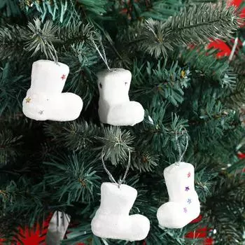 12 шт., елочные украшения, милые носки, мини-подарочная коробка, рождественский шар, подвесной орнамент, макет сцены для вечеринки, рождественская елка, подвеска, с Рождеством 10g