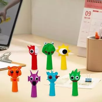 12 шт., фигурка персонажа из мультфильма, ПВХ, красочная фигурка персонажа, статуя, скульптура, игрушка, украшение для рабочего стола, украшение для детей, взрослых, любителей музыкальных игр, подарок