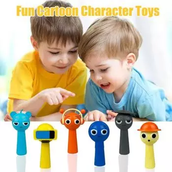 12 шт., фигурка персонажа из мультфильма, ПВХ, красочная фигурка персонажа, статуя, скульптура, игрушка, украшение для рабочего стола, украшение для детей, взрослых, любителей музыкальных игр, подарок