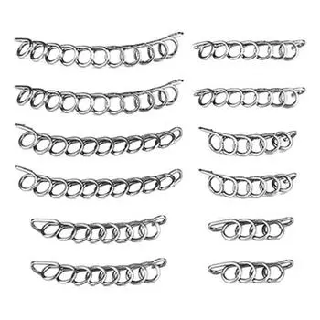 12 шт. Фиксатор проволоки для коррекции ногтей Вросший ноготь на пальце ноги Выпрямитель Набор для коррекции ногтей для лечения паронихии Выпрямление Педикюрный уход 12pcs