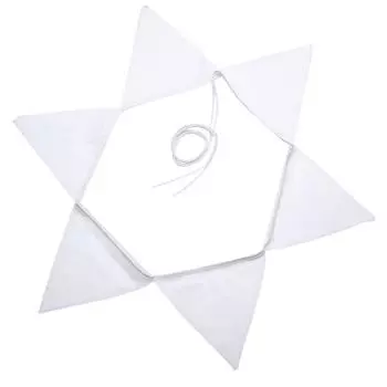 12 шт. флаги weier Spitze Baumwolle Flagge Banner Wimpel Hochzeit/Geburtstag Par