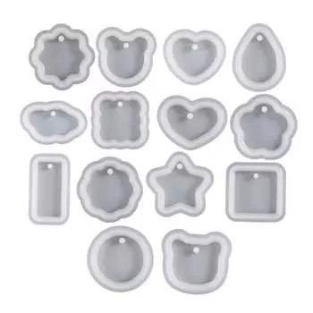 12 шт. геометрическая силиконовая форма, форма для эпоксидной смолы, инструменты для изготовления ювелирных изделий, штукатурка, принадлежности для рукоделия-палка