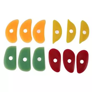 12 шт. гончарная глина ребристая мягкая гладкая форма гончарный силиконовый инструмент для керамики для самостоятельного изготовления