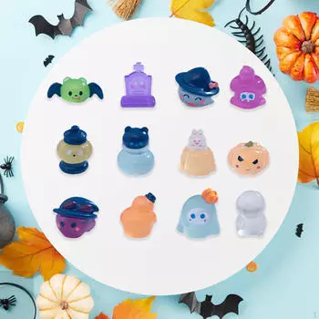 12 шт. Хэллоуин светящиеся фигурки миниатюрные статуи креативный домашний декор ручной работы пейзаж