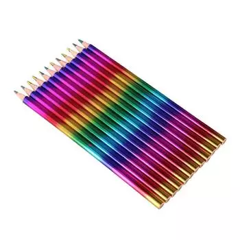 12 шт. HB Радужные карандаши Красочные концентрические радужные карандаши Набор цветных карандашей для детей 12pcs