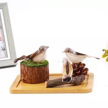 12 шт. имитация птиц мини искусственные пенопластовые перья птицы 10*6 см сделай сам экологически чистые поделки украшение для дома сад декор подарок