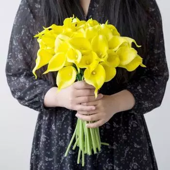 12 шт., искусственная ветка обыкновенной каллалии со стеблем, реалистичная многоразовая домашняя свадебная вечеринка, искусственный цветок, цветочная композиция, украшение, реквизит для фото красный