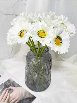 12 шт. искусственные герберы поддельные цветы ромашки 30 см цветок хризантемы для домашнего декора свадебной вечеринки детские розовый