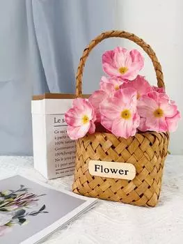 12 шт. искусственных цветов PU Real Touch, искусственные стебли цветов 34 см для украшения гостиной, свадебных букетов, корсажей, цветочных композиций синий