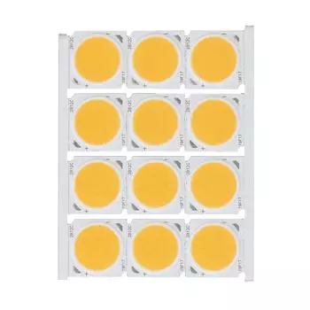 12 шт. Источник света COB, круглый светодиодный чип высокой мощности 12 Вт 36?41V 1080LM для самостоятельного внутреннего освещения, тепло