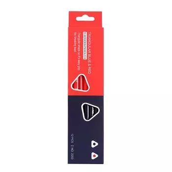 12 шт. карандашей для проверки, красные и синие карандаши, двухцветные карандаши, стираемые карандаши, предварительно заточенные для проверки раскрашивания