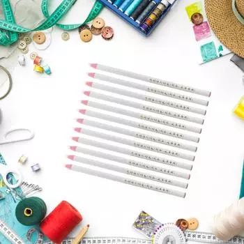 12 шт. Карандаши для шитья, портновские карандаши, не требующие резки, для шитья тканей, для кожаной одежды, для маркировки шитья, трассировки