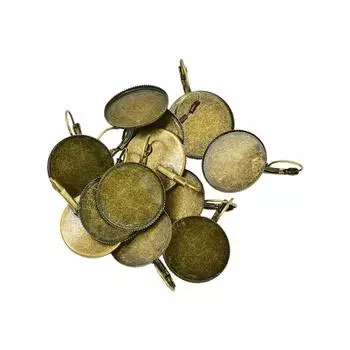 12 шт., клей для сережек Leveback на фурнитуре для изготовления ювелирных изделий из бронзы золотой