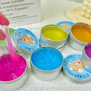 12 шт. клейкая пена для дома, высокая прозрачность, хорошая растяжимость, антипригарное детское развлечение, нетоксичные жидкие кристаллы, грязь, декоративные игрушки