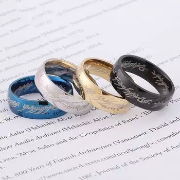 12 шт., кольца из титановой стали для мужчин и женщин, кольца из нержавеющей стали, ювелирные кольца из сплава серебряный