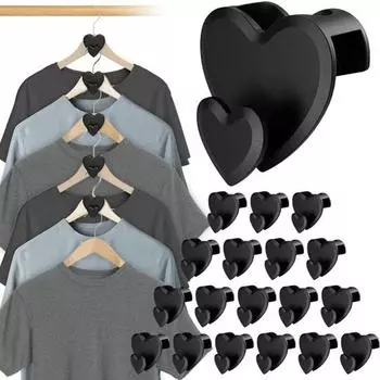 12 шт. компактных крючков для вешалок, соединитель в форме сердца для вешалок, удлинитель для одежды, прочный каскадный соединительный крючок 12pcs Triangle