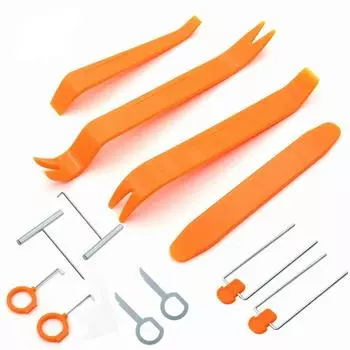 12 шт./компл. автомобильный радиоприемник дверной зажим панель отделка приборной панели аудио снятие открытый установщик инструмент для снятия ключей универсальный автомобильные аксессуары инструменты