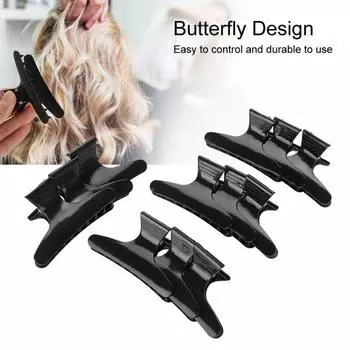 12 шт./компл., черная заколка для волос, зажимы для волос, парикмахерский инструмент