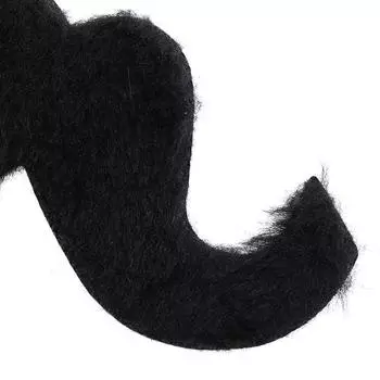 12 шт./компл. черные поддельные усы самоклеющиеся шутка мексиканская новинка поставки для вечеринок 12PCS