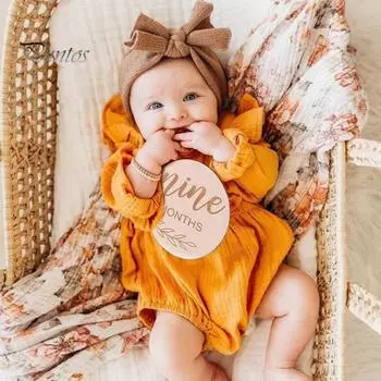 12 шт./компл. деревянные детские вехи карты запечатлеть драгоценные моменты реквизит для фотографий для ежемесячного роста от новорожденных до первого года 12pcs