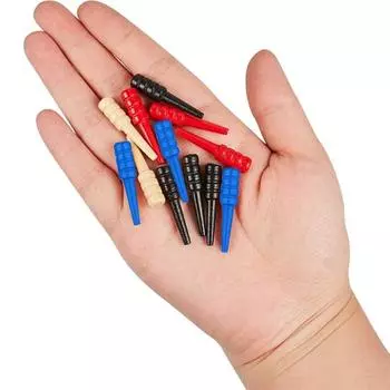 12 шт./компл. деревянных колышков для криббиджа, 4 цвета, штырь для табло для криббиджа, отверстия 1/8 дюйма, игла для подсчета очков, прочная палочка для подсчета очков, аксессуары для настольной игры «криббидж» 12pcs