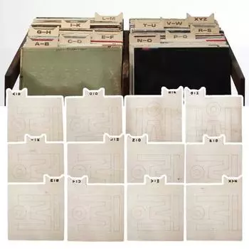 12 шт./компл., деревянный разделитель виниловых пластинок от А до Я, алфавитное руководство для записи DVD, инструмент, держатель-разделитель