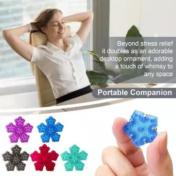 12 шт./компл. для взрослых, магнитная игрушка-фиджет, снятие стресса, тревожности, магнитная вертушка на кончике пальца, сферическая головоломка, конструктор, настольная игрушка