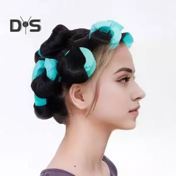 12 шт./компл. губка пушистые бигуди для волос C-образной формы без нагрева для женщин ночные бигуди для сна ленивые девушки влажные сухие короткие длинные волосы завивка инструменты для укладки S красный