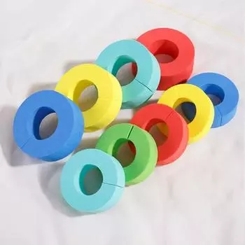 12 шт./компл. губка пушистые бигуди для волос C-образной формы без нагрева для женщин на ночь спящие волосы S красный