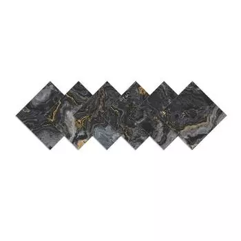 12 шт./компл., искусственные обои, украшение для дома, мраморная плитка, гостиная, ванная комната, наклейка на стену, водонепроницаемая 10X10cm