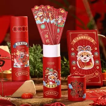 12 шт./компл. китайский новогодний конверт для розыгрыша денег, новогодний конверт, сумка для денег на 2025 год лунного года Змеи, праздничные принадлежности для вечеринок A1