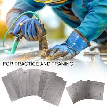 12 шт./компл. комплект для практики сварки, купоны для тяжелой сварки, учебная пластина для начинающих, улучшение навыков сварки своими руками, металлический лист Sets