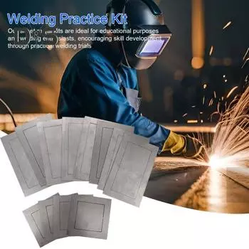 12 шт./компл. комплект для практики сварки, купоны для тяжелой сварки, учебная пластина для начинающих, улучшение навыков сварки своими руками, металлический лист Sets