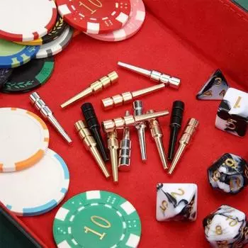 12 шт./компл. металлических колышков для криббиджа, 3 цвета, штырь для табло для криббиджа, отверстия 1/8 дюйма, игла для подсчета очков, прочная палочка для подсчета очков, аксессуары для настольной игры «криббидж» 12pcs