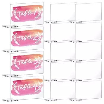 12 шт./компл., номера сидений, прозрачные акриловые маркированные изящные стоячие номера свадебных столов, праздничные принадлежности 12pcs