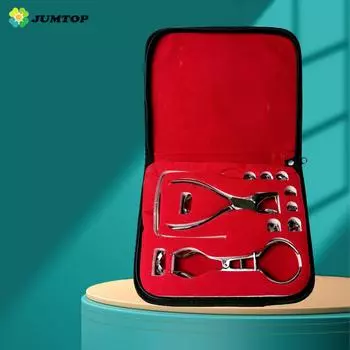 12 шт./компл. перфоратор для стоматологической дамбы, щипцы для пробивания резиновых дамб, лабораторное оборудование для зубов, ортодонтический инструмент для стоматологии серебряный