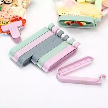 12 шт./компл. пластиковые уплотнительные зажимы для хранения продуктов, зажимы для сумок, мини-вакуумный зажим, зажимы для еды, кухонные аксессуары