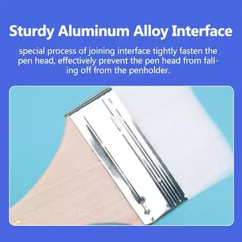 12 шт./компл., плоская нейлоновая деревянная подставка для волос, кисть для рисования маслом, кисть для барбекю, кисти для рисования, искусство белый