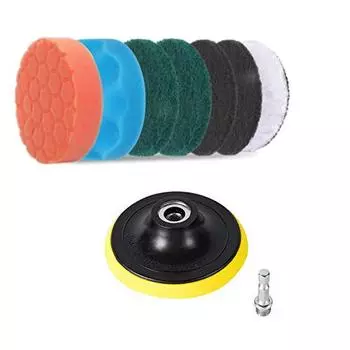 12 шт./компл. щетка для электрической дрели, набор подушечек для чистки, набор для чистки скруббера, щетка для чистки 12pcs