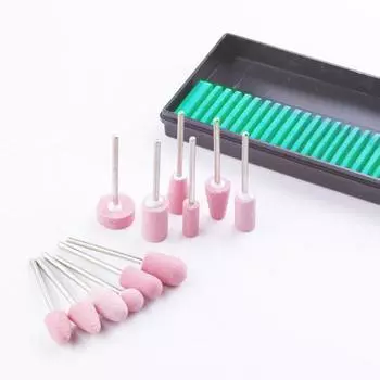 12 шт./компл. сверла для ногтей, высокопрочные пескоструйные обработки, кварцевый маникюр, кварцевый скраб, каменные буферы, инструмент для дизайна ногтей
