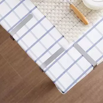 12 шт./компл. зажимы для скатерти из нержавеющей стали треугольной формы нержавеющие антидеформированные зажимы для скатерти для дома серебряный