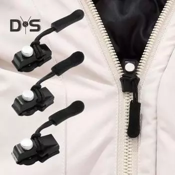 12 шт. комплект для ремонта молнии, универсальная замена бегунка молнии, мгновенная фиксация молнии, скользящие зубцы, головка винта для одежды, сумок, курток set