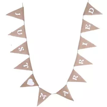 12 шт./ комплект модный тканевый треугольный баннер с надписью «Молодожены» на английском языке для украшения вечеринки