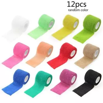 12 шт./комплект самоклеящаяся повязка для ухода за ранами домашних животных повязка для ветеринаров для лошадей ветеринарная лента повязка для собак растяжение лодыжки