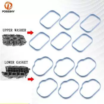 12 шт., комплект уплотнений для верхней и нижней части впускного коллектора, подходит для Chrysler/Dodge Avenger Jeep RAM 3.6L 2011-2019 05184562AC